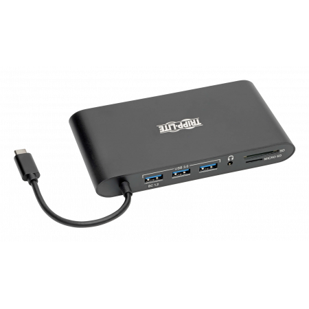 Aksesuārs Adapteris Tripp Lite USB-C Dock, Dual Display,4K HDMI/mDP,VGA, USB 3.2 Gen 1, USB-A/C Hub,100W PD