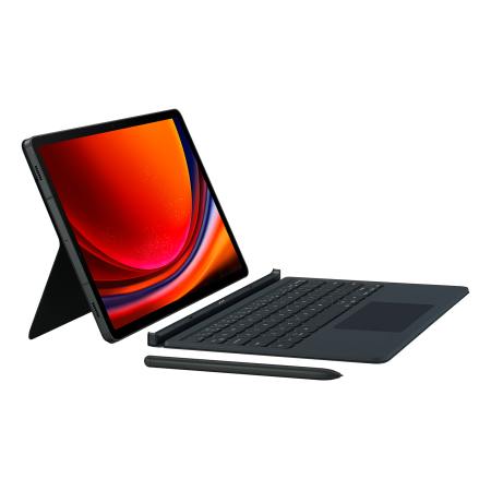 Aksesuārs Klaviatūra Samsung Galaxy Tab S9 / S9FE EF-DX715UBEGWW Book Cover Keyboard Black