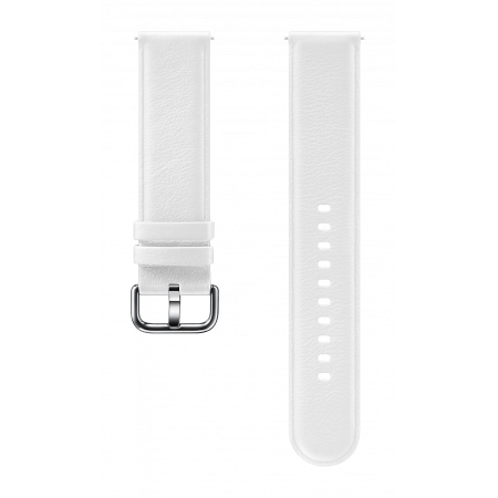 Accessory Siksniņa Samsung Watch Active2 ET-SLR82MWE 20mm Leather Band White