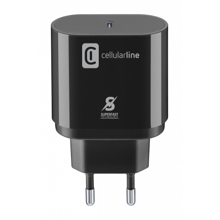 Aksesuārs Tīkla lādētāja adapteris USB TYPE-C CHARGER SAMSUNG 25W black Cellularline