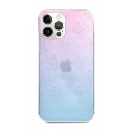 Aksesuārs Vāciņš iPhone 12/12 Pro  Guess 3D Raised Gradient Blue GUHCP12M3D4GGBP