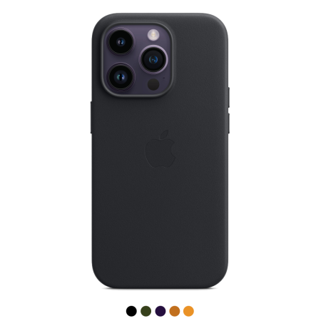 Accessory Vāciņš iPhone 14 Pro Leather Case with MagSafe