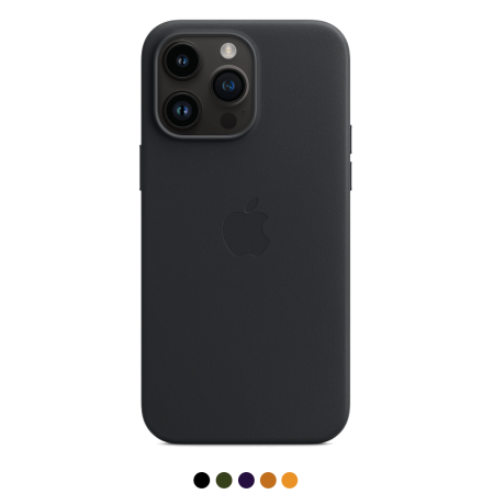 Accessory Vāciņš iPhone 14 Pro Max Leather Case with MagSafe