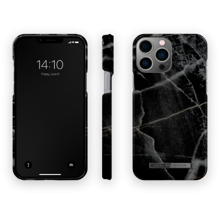 Aksesuārs Vāciņš iPhone 14 Pro Max iDeal Fashion Case Black Thunder