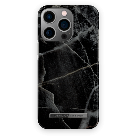 Accessory Vāciņš iPhone 14 Pro iDeal Fashion Case Black Thunder Marble