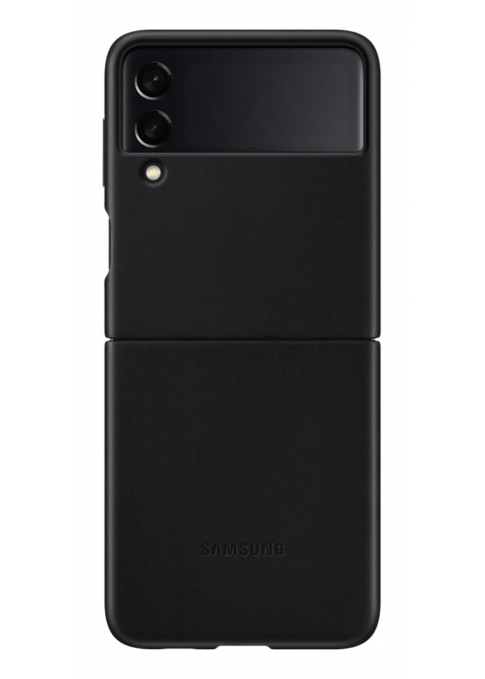Аксессуар Samsung Galaxy Z Flip3 EF-VF711LBEGWW Leather Cover black