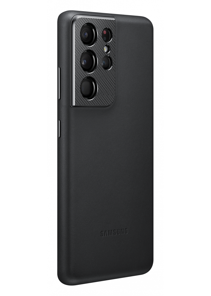 Аксессуар Vāciņš Samsung Galaxy S21 Ultra EF-VG998LBEGWW Leather Cover Black