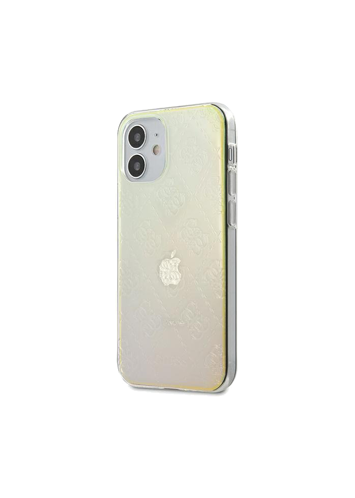 Aksesuārs Vāciņš iPhone 12 mini Guess 3D Raised transparent GUHCP12S3D4GIRBL