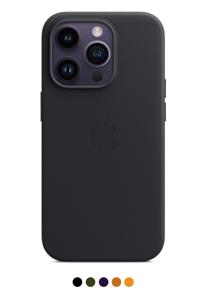 Aksesuārs Vāciņš iPhone 14 Pro Leather Case with MagSafe