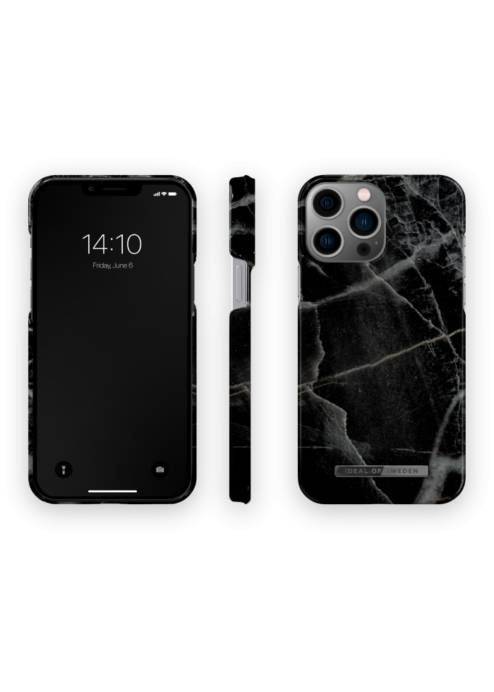 Aksesuārs Vāciņš iPhone 14 Pro Max iDeal Fashion Case Black Thunder