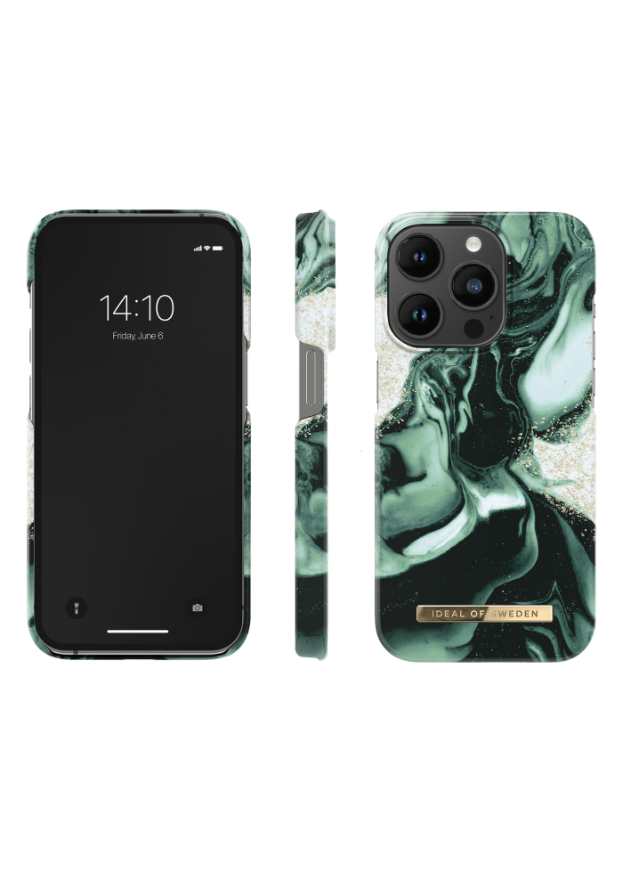 Aksesuārs Vāciņš iPhone 14 Pro iDeal Fashion Case Olive Marble